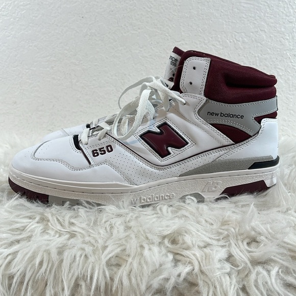 NEW BALANCE BB650RCH High Top Sneakers Men's US 13 White Basketball Shoes NEW - Picture 8 of 16